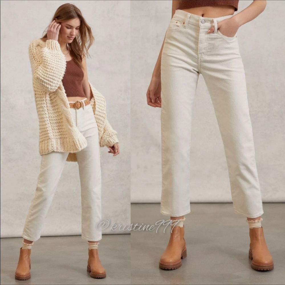 Levi’s Wedgie Straight Ivory Cord